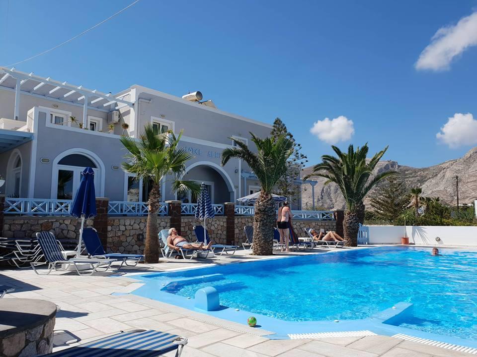 Alkyon Hotel Kamári Exterior foto